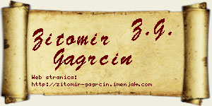 Žitomir Gagrčin vizit kartica